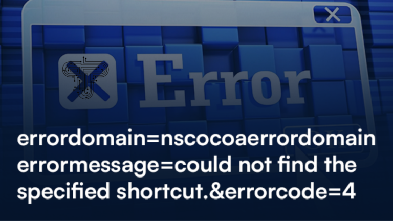 errordomain=nscocoaerrordomain&errormessage=could not find the specified shortcut.&errorcode=4