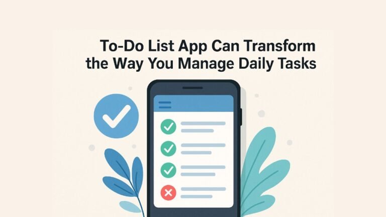 How a To-Do List App Can Transform the Way You Manage Daily Tasks