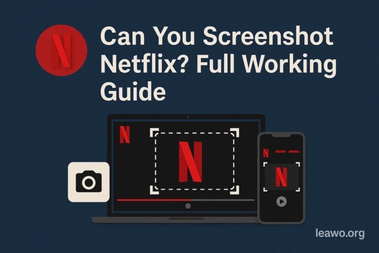 Can You Screenshot Netflix? Full Working Guide